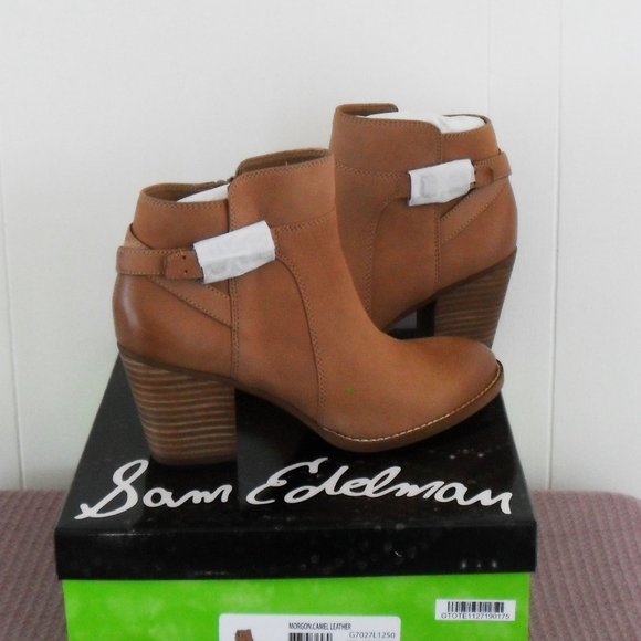 Sam Edelman Morgan Camel Leather Boots - Picture 4 of 7
